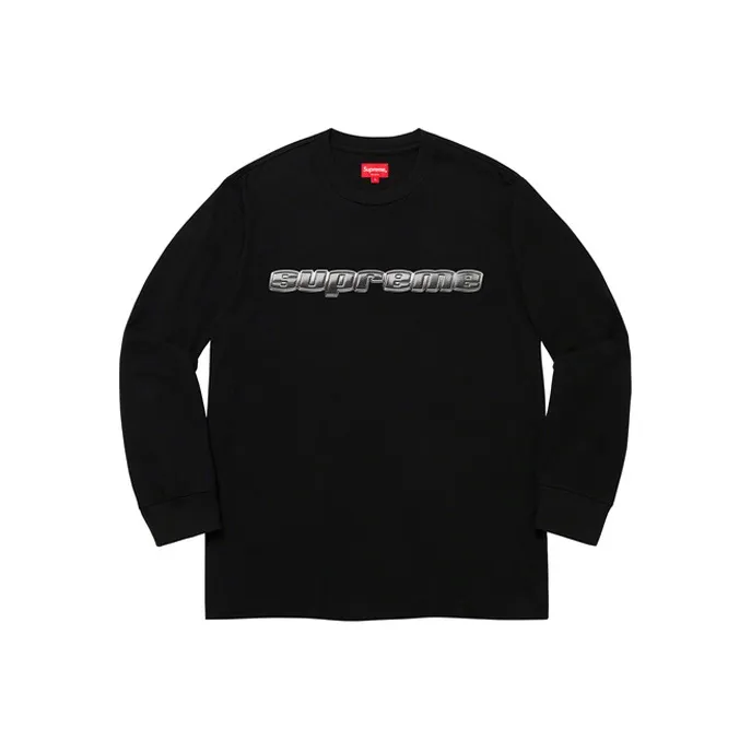 Supreme Chrome Logo L/S Top-0