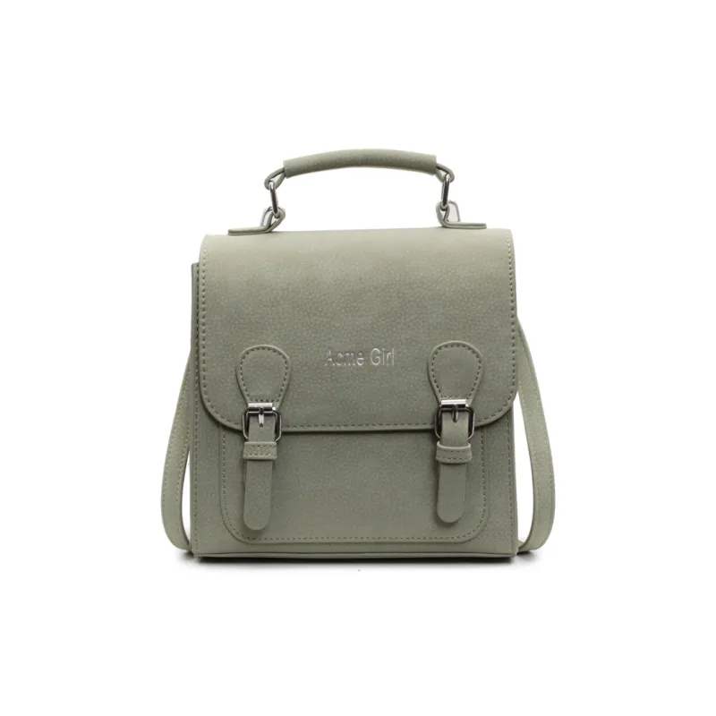 Yalu PU Handbag, Shoulder Bag, Backpack Regular Women's Black/Ecru/Green/Pink-13