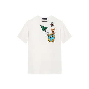 LOUIS VUITTON Monogram Comics Intarsia Short Sleeved Crewneck