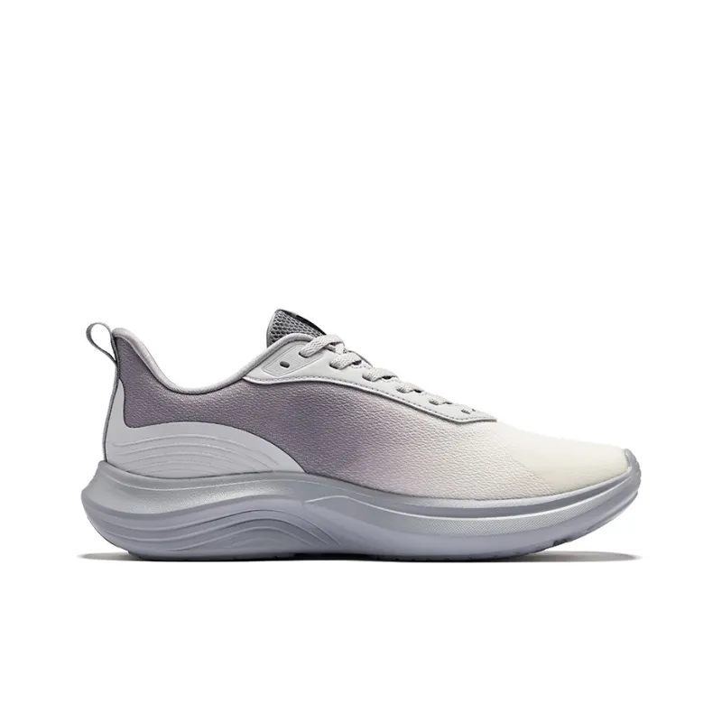 Erke Yunyi Cushioning Breathable Rebound Low Top Casual Running Shoes Men's Mist Gray-1