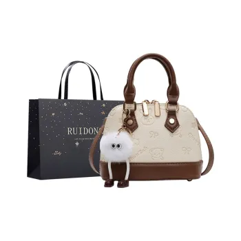 Smart PU Handbag Shoulder Bag Crossbody Bag Regular Women's Black/Ecru/Pink/White & Brown