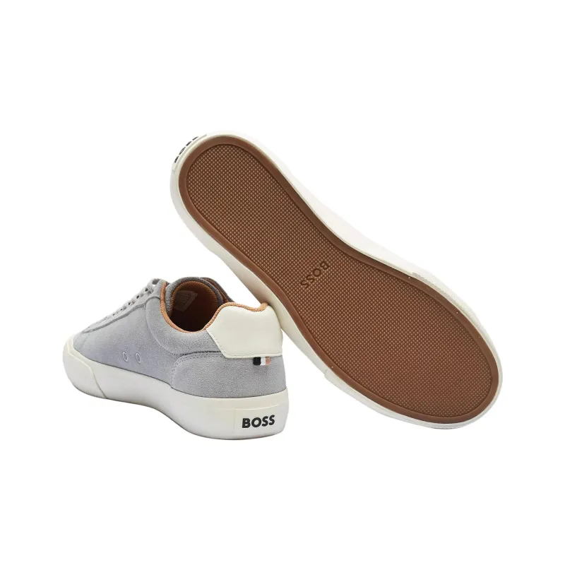 HUGO BOSS Aiden Tenn Sddrb Low Top Skateboard Shoes Men's Gray-4