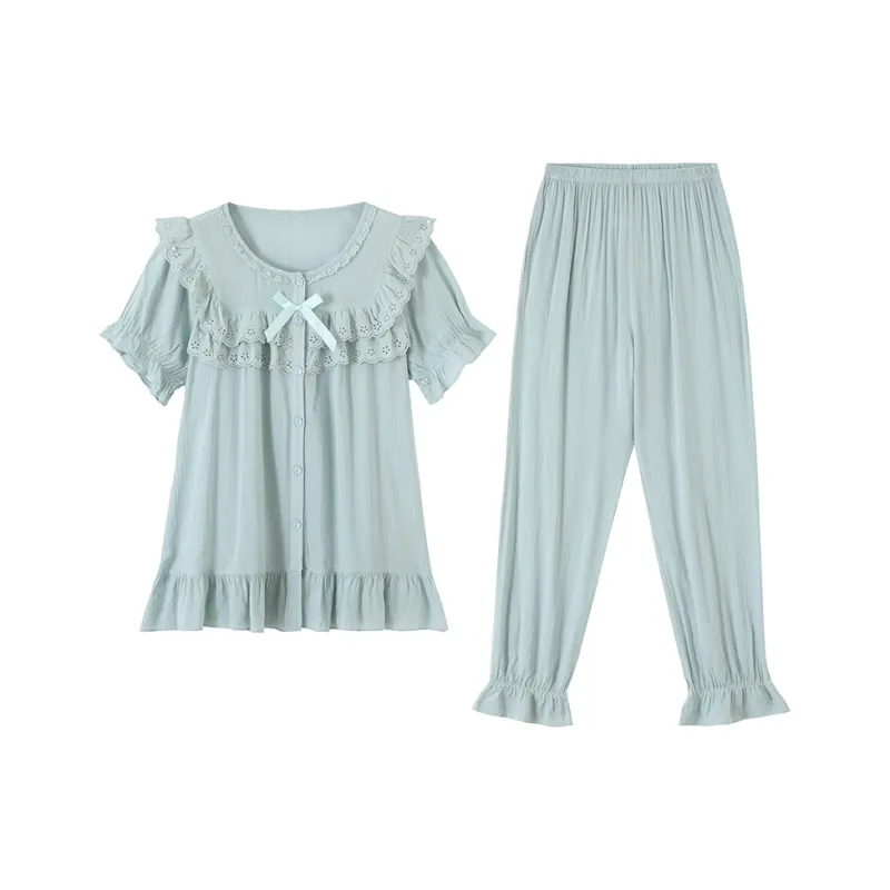 MADALLO Pajama Set Women's Lake Blue-0
