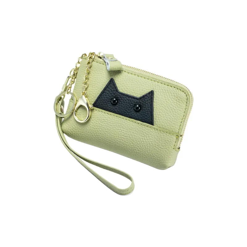 OUZIHUANG Cow Leather Coin Purse Women's Multicolor-4