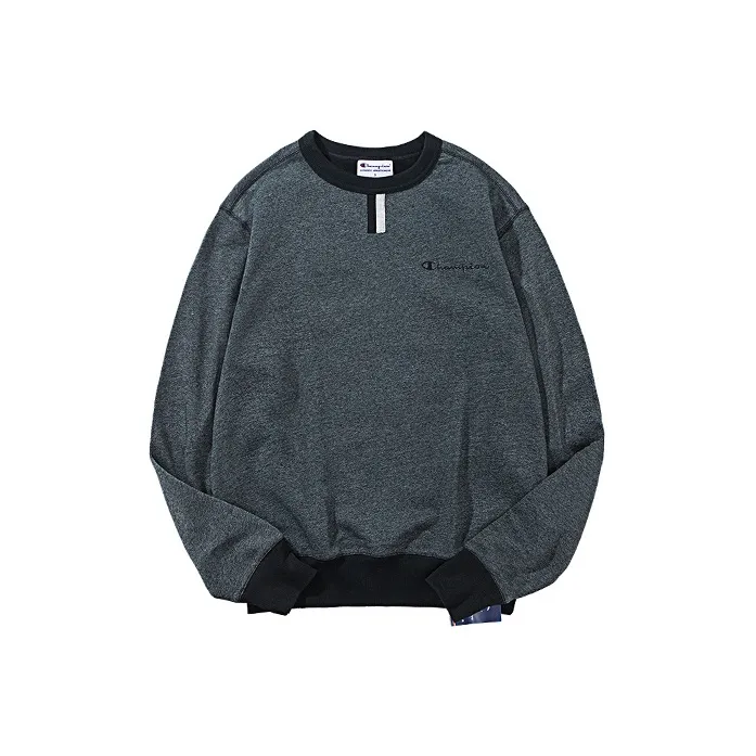Champion Moderate Crew Neck Loose Fit Regular Sweatshirt US Version Unisex Gray-0