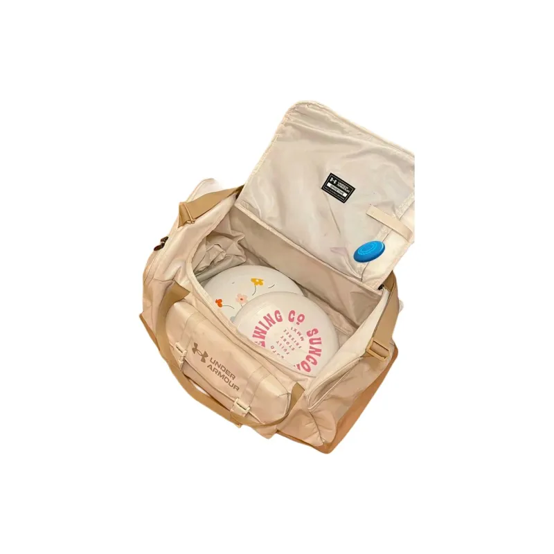 Under Armour Gametime Polyester Travel Bag Handbag Shoulder Bag Crossbody Bag Regular Unisex Beige Multicolor-2