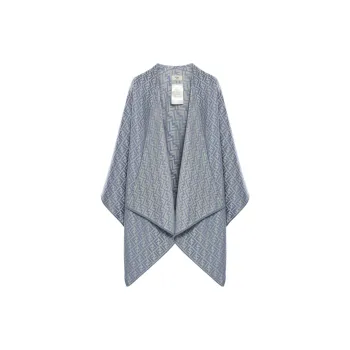 FENDI Wool Silk Shawls Women's Blue