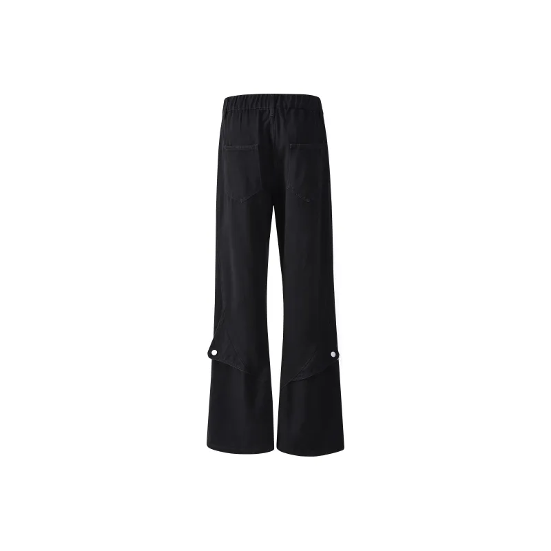 Wen Shan Jeans Unisex Black Pants-1