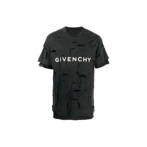 Givenchy 2 Layers Classic Fit Hole T Shirt