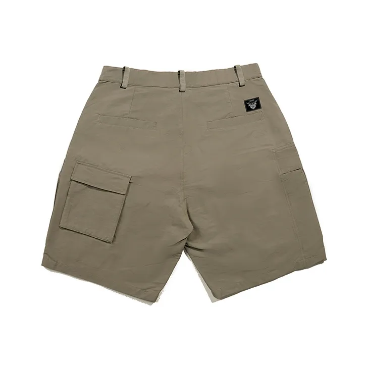 WOOKONG Cargo Shorts Unisex Khaki-1
