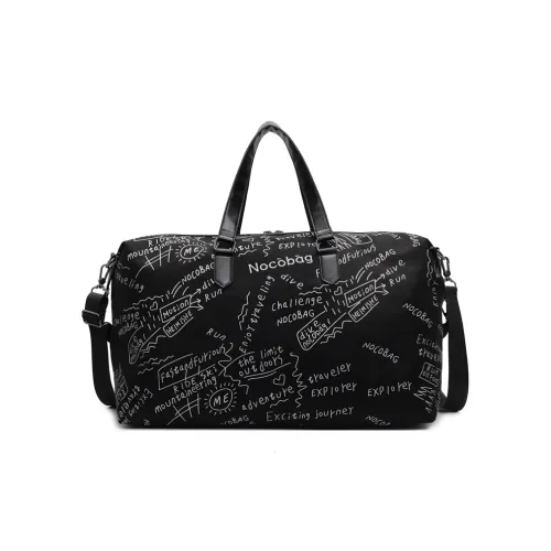GOBLIN SHARKS 1759 Fabric Backpack Portable Crossbody Gym Bag Large Size Unisex Black/Green/Gray