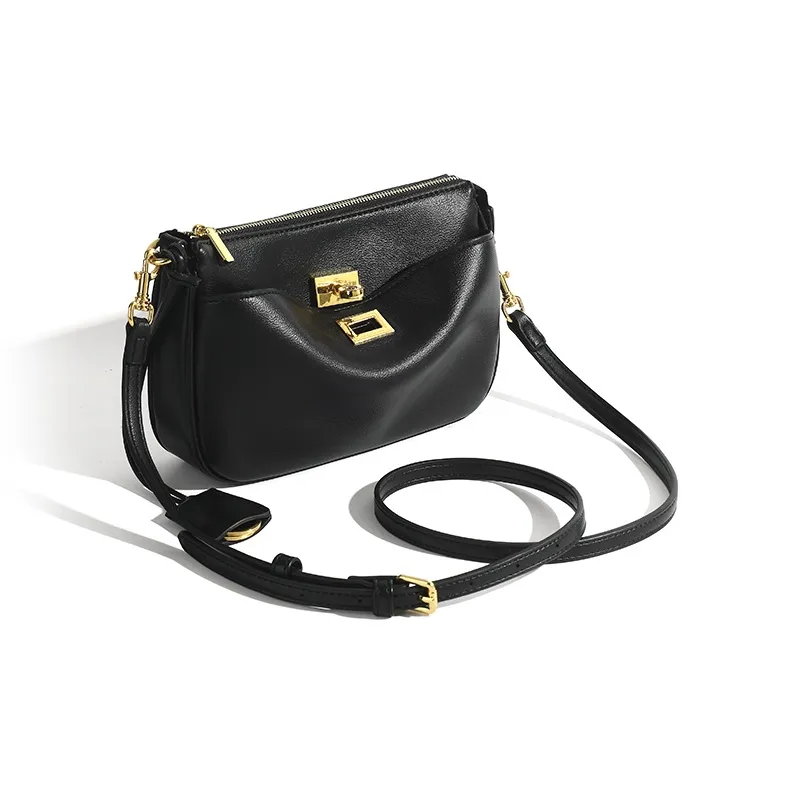 Vigno Synthetic Leather Shoulder Bag Crossbody Bag Regular Women's Black-2