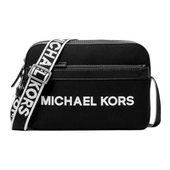 MICHAEL KORS COOPER Cotton Shoulder Bag, Crossbody Bag Men's Black