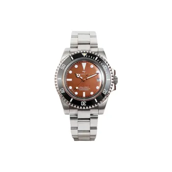 DAGGER AXE Automatic Mechanical Movement Stainless Steel Watchband Watch Unisex Coffee Watch Dial