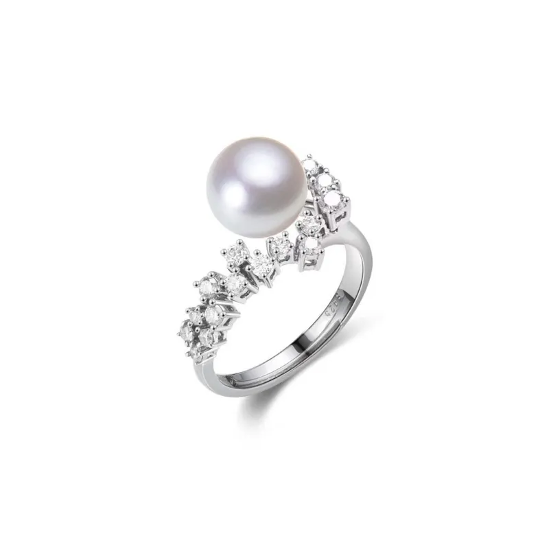 ANGEPERLE Pearl Rings Women's-0