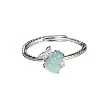 PUTUOSHANWENCHUANG Ice Glutinous Jadeite Rings Women's