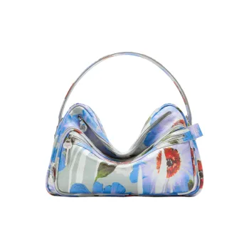 Acne Studios Cow Leather Camera Bag, Shoulder Bag Women's Blue