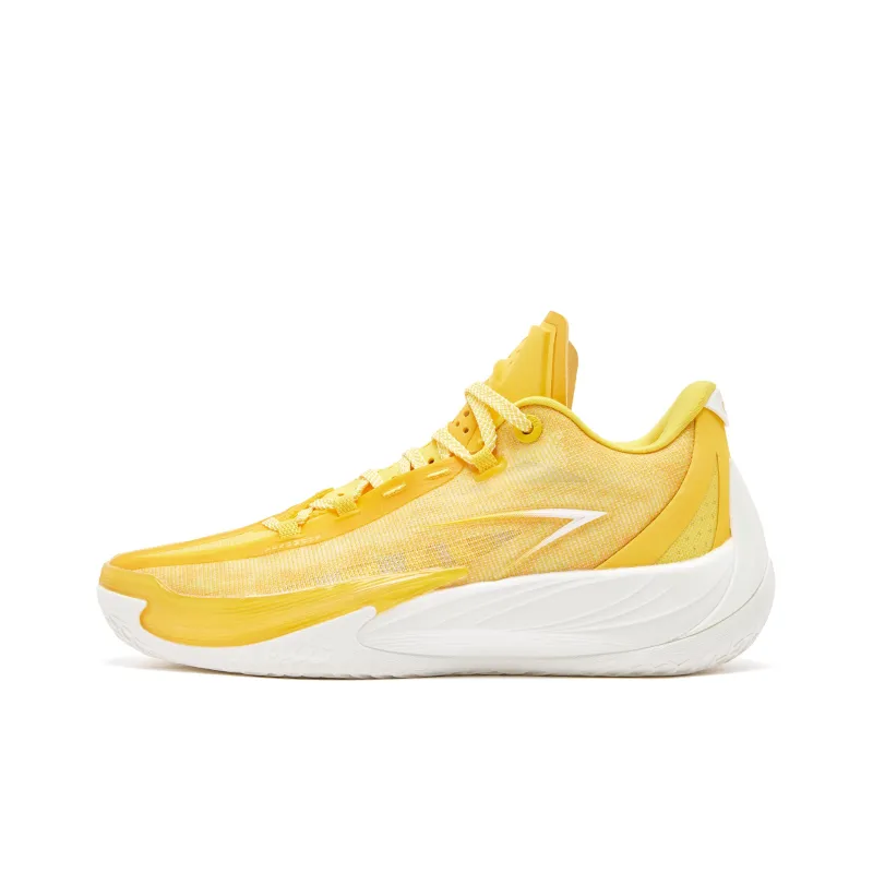 QIAODAN Poisonous Fangs 3.5 Basketball Shoes Men Low Top Spectral Yellow Ivory-0