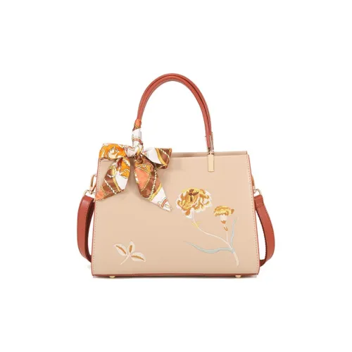 PAYOT Microfiber Synthetic Leather Handbag 205w3090 One Shoulder Crossbody Regular Women's Apricot