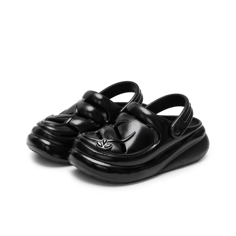 Champion Mushroom Clogs Women's Black/Silver White-1
