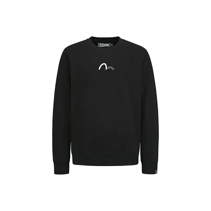 EVISU SS20 Crew Neck Regular Sweatshirt Men's Black-0