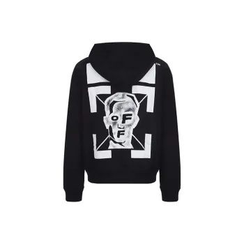 OFF WHITE Slim Fit Pivot Fish Hoodie