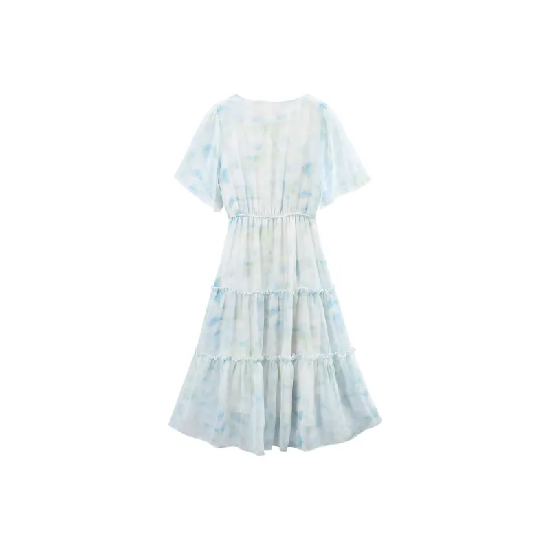 A Paradise For Awakening Short Sleeved Dress Women's-13