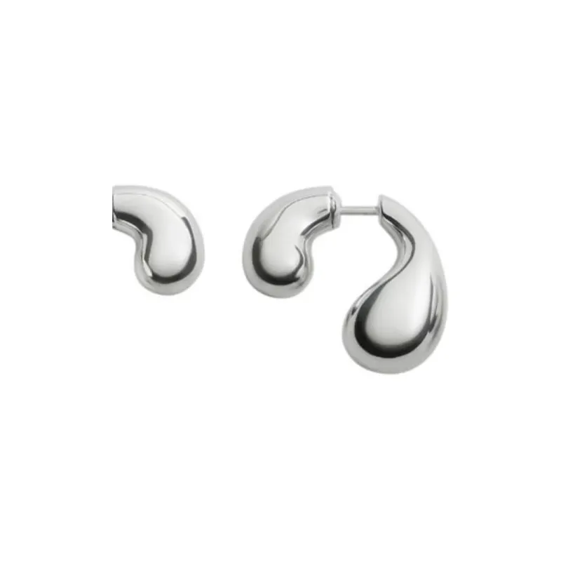 Bottega Veneta Earrings Unisex Silver-2