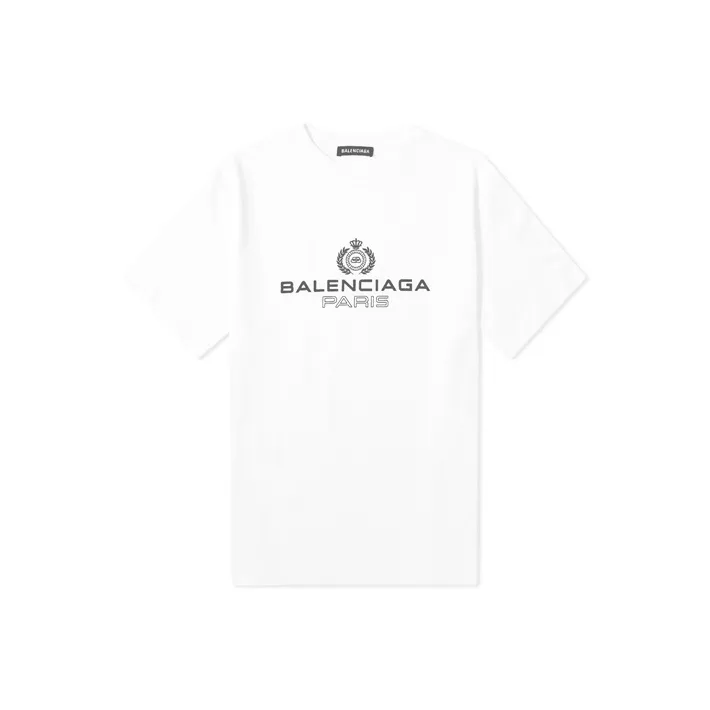 Balenciaga T Shirt Regular Fit Men's White-0