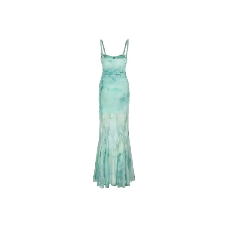 LWLG Slip Dress Women's Light Green-1