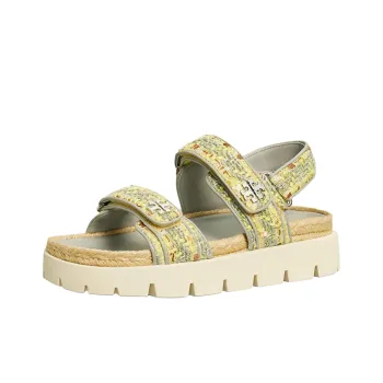 TORY BURCH Kira One Strap Sandals Women's Yellow Multicolor