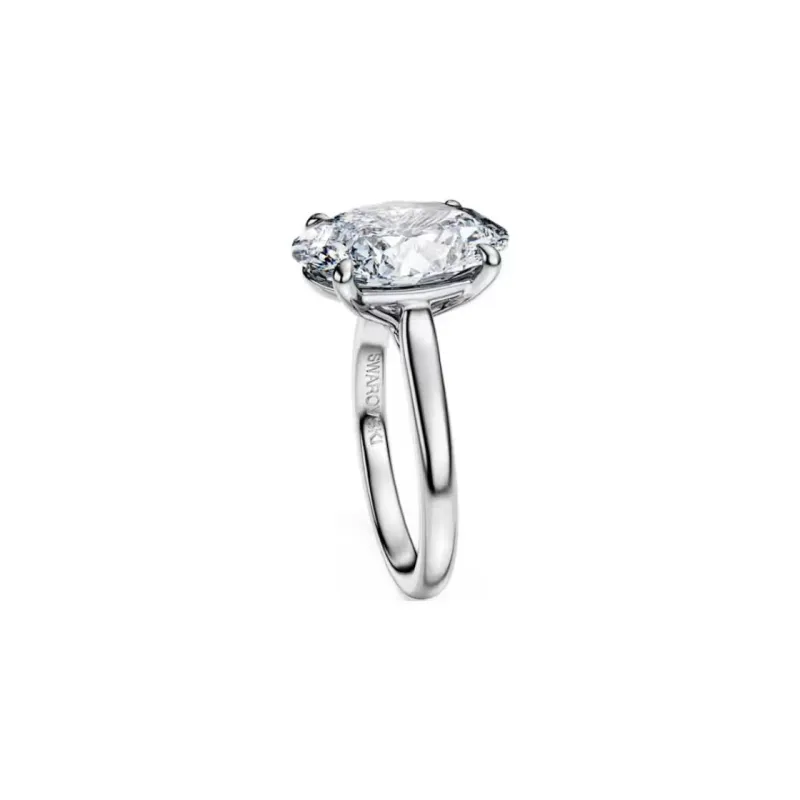 Swarovski 18K Gold Rings Women's Silver-2