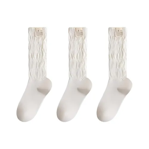 Temooues Knee High Socks Women's Combo Set