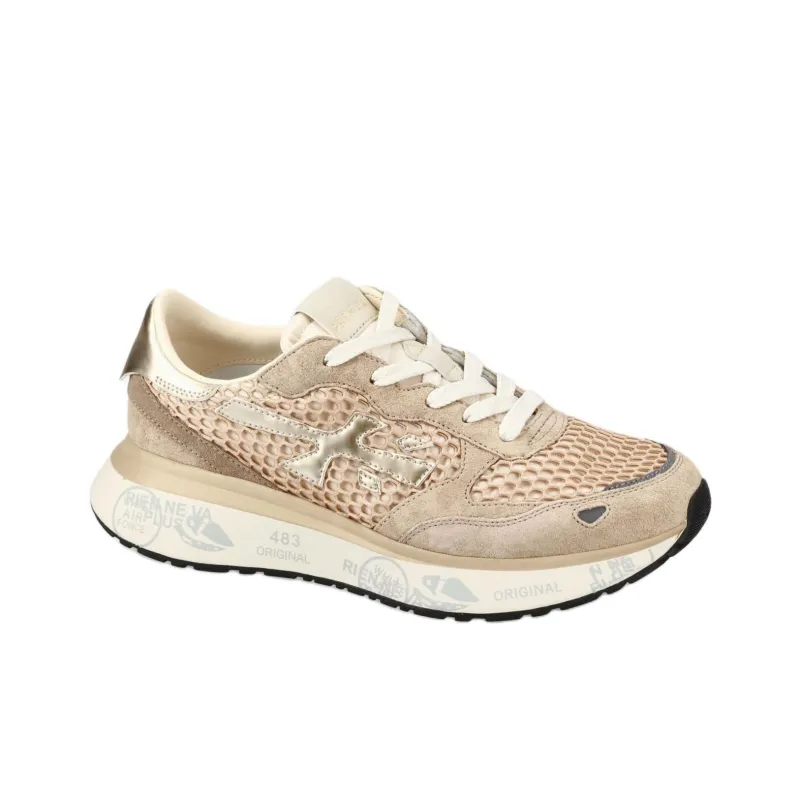 PREMIATA Lauryn Low Top Casual Shoes Women's Gold-2