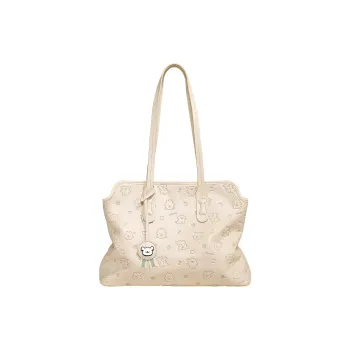 TOUTOU Maltese Collaboration Synthetic Leather Shoulder Bag Regular Women's Cream White