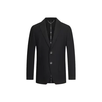 MANGANO Business Suit Men's Black Comes With Brand Shopping Bag