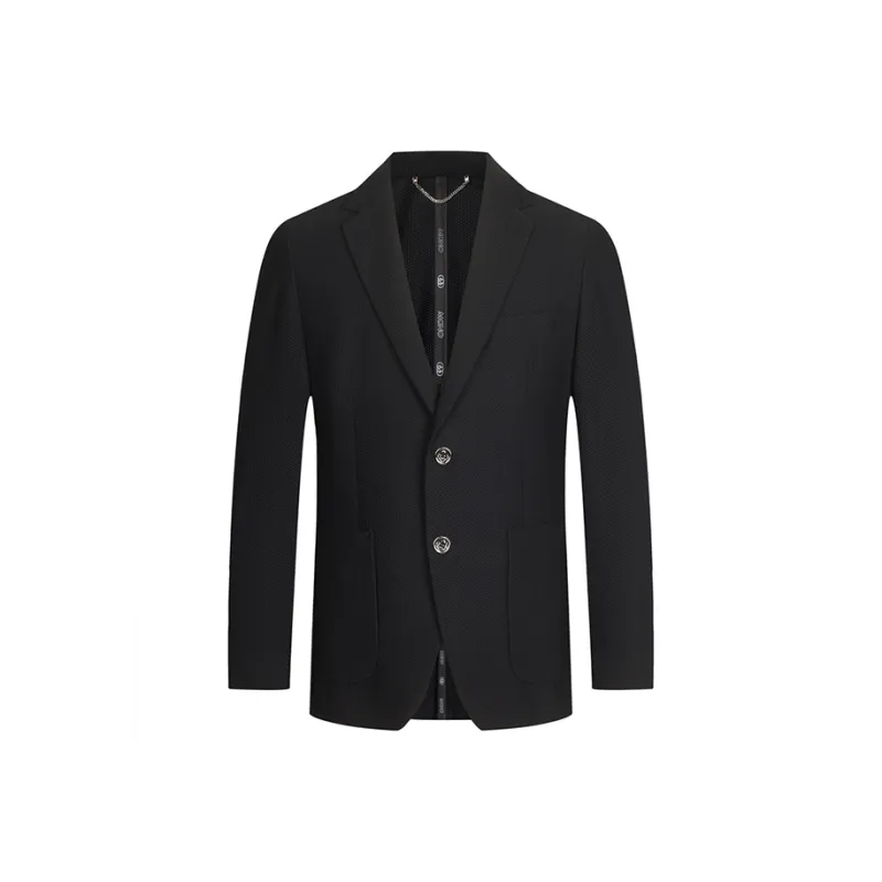 MANGANO Business Suit Men's Black Comes With Brand Shopping Bag-0