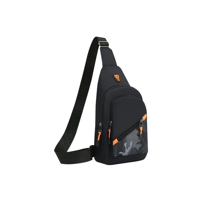 Yalu Composite Nylon Cloth Crossbody Bags Sling Bags Unisex Dark Gray/Navy Blue/Black-4