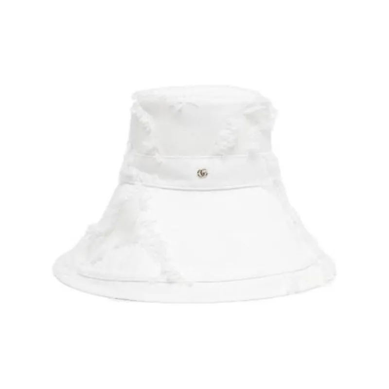 GUCCI Viscose Bucket Hats Women's White-0