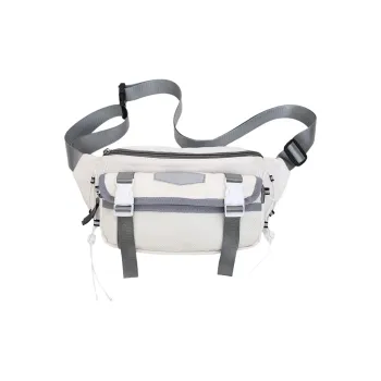 LUVISTRUE Nylon Sling Bag Unisex Gray/Black/Orange/Green/Blue