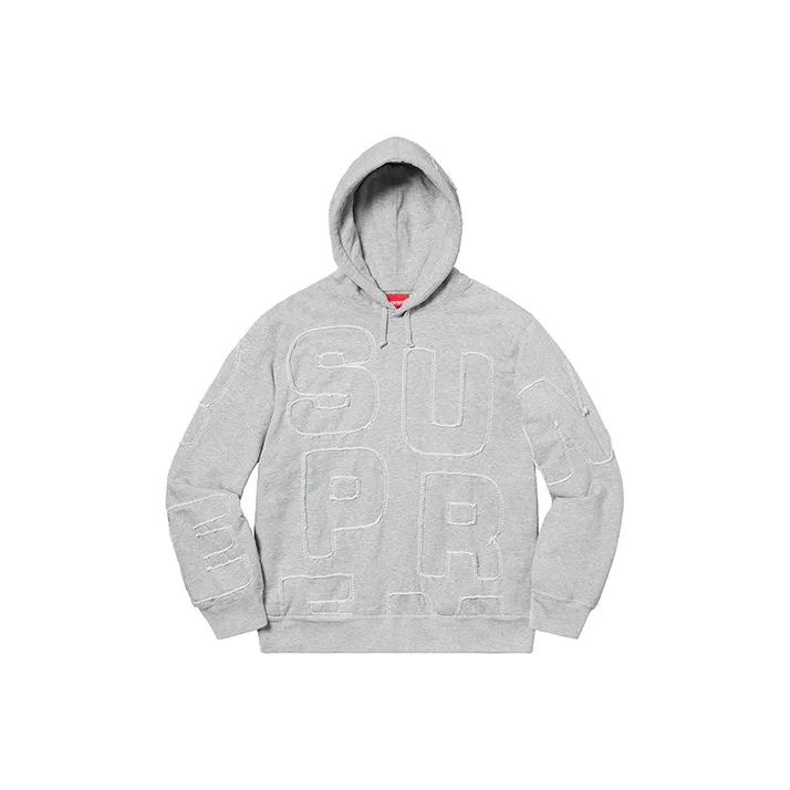 Supreme Cutout Letters Hooded Sweatshirt-0