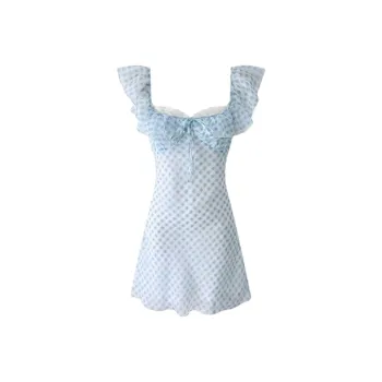 Pa33word Slip Dress Women's Blue