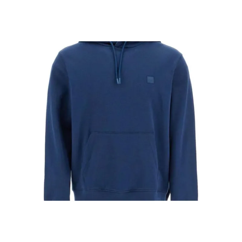 HUGO BOSS Logo Patch Drawstring Hoodie-4