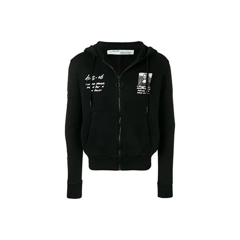 OFF WHITE Mona Lisa Zipped Hoodie