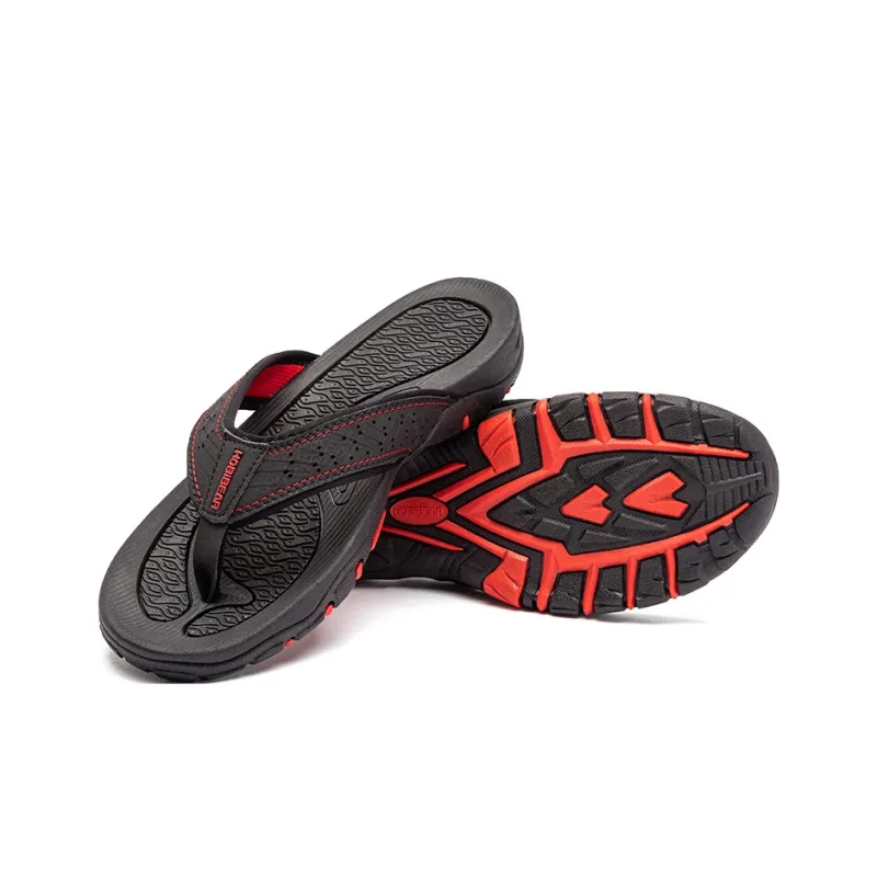 HOBIBEAR Odor Resistant Abrasion Resistant Slip Resistant Flip Flops Men's-3