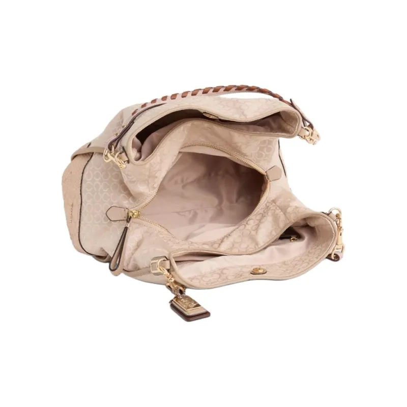COACH Phoebe Leather Handbag Small Size Women's Peach Rose-2