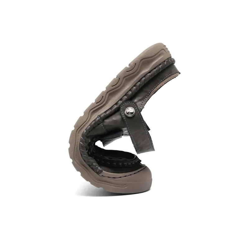 Xvxv Beach Sandals Men Black/Khaki/Red Brown/Gray-20