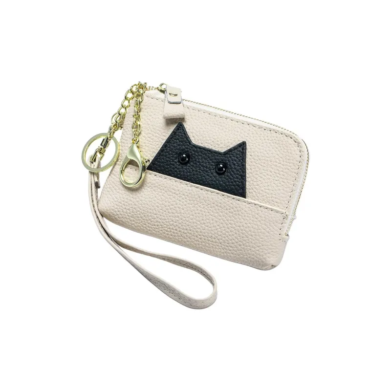 OUZIHUANG Cow Leather Coin Purse Women's Multicolor-2
