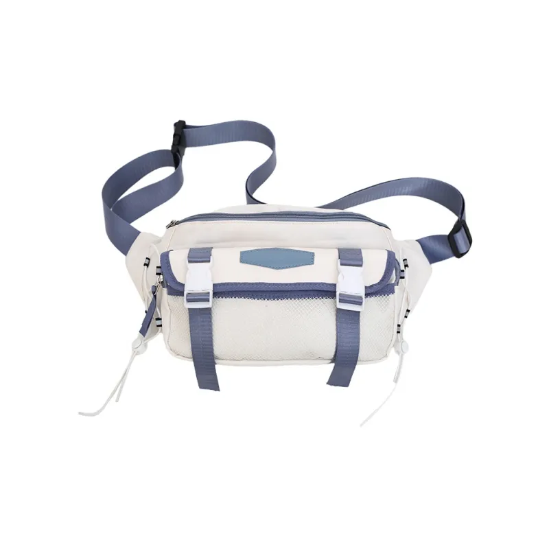 LUVISTRUE Nylon Sling Bag Unisex Gray/Black/Orange/Green/Blue-19