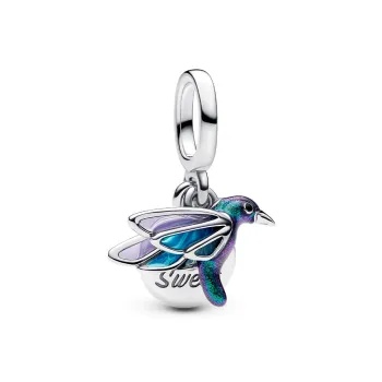 Pandora 925 Sterling Silver Charms / Pendants Women's Silver/Blue